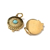 Ion Plating(IP) 304 Stainless Steel with Natural & Synthetic Gemstone Pendants STAS-G351-26G-2