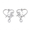 Non-Tarnish 201 Stainless Steel Pendants STAS-N098-045P-3