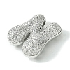Rack Plating Brass Cubic Zirconia Pendants KK-S378-02P-N-2