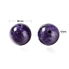 100Pcs 8mm Natural Charoite Round Beads DIY-LS0002-12-3