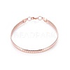 304 Stainless Steel Choker Necklaces and Bangles Jewelry Sets SJEW-L144-A01-RG-5