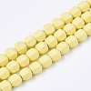 Spray Painted Non-magnetic Synthetic Hematite Beads Strands G-T116-11-02-1