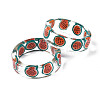 Transparent Resin Fruit Finger Ring for Women X1-RJEW-T022-030-3