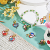 Rooster Pendant Stitch Markers HJEW-AB00307-5
