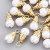 ABS Plastic Imitation Pearl Pendants KK-T035-68-1