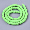 Handmade Polymer Clay Beads Strands CLAY-R089-6mm-081-2