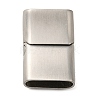 Tarnish Resistant Matte 304 Stainless Steel Magnetic Clasps STAS-K007-34-4