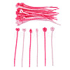 30Pcs 6 Styles Silicone Cable Zip Ties AJEW-TADJ0001-09-1