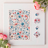 Flower Pattern Ceramics Clay Water Transfer Paper PW-WG87D4C-03-1