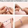 12 Sets 12 Colors Spray Painted Alloy Magnetic Clasps PALLOY-CJ0002-31-3