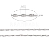 Tarnish Resistant 304 Stainless Steel Cable Chains CHS-K001-80-2