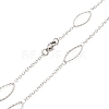 304 Stainless Steel Necklaces STAS-D084-29P-2