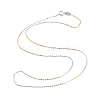 925 Sterling Silver Cable Chain Necklaces for Women NJEW-A014-06-2