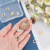 8Pcs 2 Style Ion Plating(IP) 304 Stainless Steel Charms STAS-UN0032-33-2