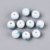 Handmade Crackle Porcelain Beads PORC-Q008-06B-07-1
