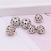 Alloy Rhinestone Beads CW-TAC0001-15A-01P-1