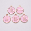 Alloy Enamel Pendants X-ENAM-S124-01B-09L-2