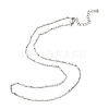Brass Link Chain Necklaces NJEW-K123-03P-2