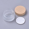 Frosted Glass Cosmetics Cream Jar AJEW-WH0104-50-2