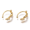 Brass Cuff Earrings X-ZIRC-Z015-03G-1