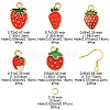 DIY Strawberry Dangle Earrings DIY-FS0006-05-5