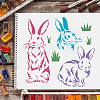 Plastic Reusable Drawing Painting Stencils Templates DIY-WH0172-476-6
