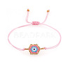 Bohemian Style Glass Seed Beaded Link Bracelets KD2709-4-1