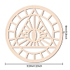 Laser Cut Wooden Wall Sculpture WOOD-WH0101-009-2