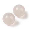 Natural White Agate No Hole Sphere Beads G-K353-04D-18-2