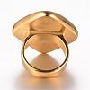 Ion Plating(IP) 304 Stainless Steel Wide Band Rings STAS-G067-04-18mm-2
