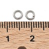 Tarnish Resistant 304 Stainless Steel Open Jump Rings X-STAS-Q186-02-4x0.7mm-4