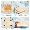 Olycraft 24Pcs 2 Styles Wooden Cup Mats AJEW-OC0004-63-4