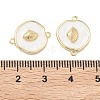 Ocean Brass Enamel Connector Charms KK-C251-05G-01D-3