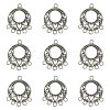 Tibetan Style Alloy Chandelier Component Links TIBE-YW0001-51-2