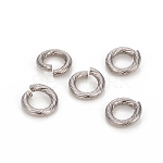 5mm Silver Jump Rings 21 Gauge Iron Based Alloy 100pcs 5mm X 0.7mm 