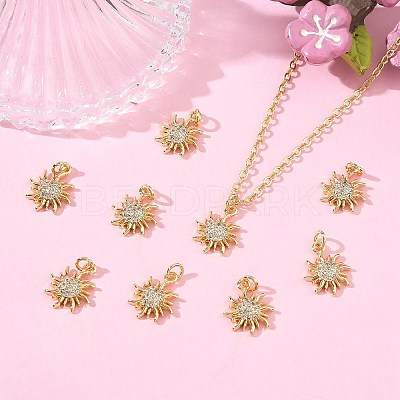 SHEGRACE Brass Micro Pave Cubic Zirconia Pendants XGRQ3D584-477G-1