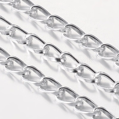 Silver Color Aluminum Twisted Chains Curb Chains CH001Y-15-1