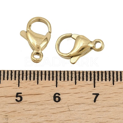 304 Stainless Steel Lobster Claw Clasps STAS-D218-01G-01-1