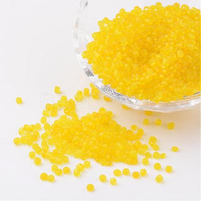 8/0 Frosted Round Glass Seed Beads X-SEED-A008-3mm-M10-1