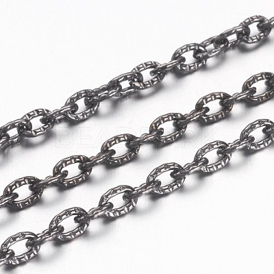 Iron Textured Cable Chains X-CHT104Y-B-1