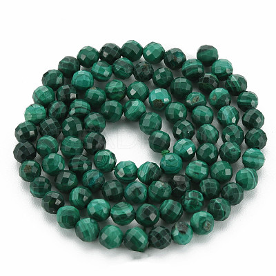 Natural Malachite Beads Strands G-S361-4mm-001-1