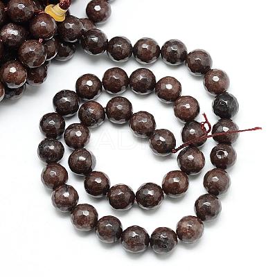 Natural White Jade Bead Strands G-R346-8mm-13-1