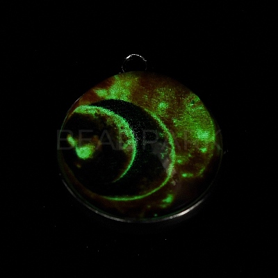 Galaxy Theme Luminous Glass Ball Pendants GLAA-D021-01P-06-1