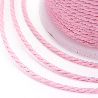 Round Waxed Polyester Cord YC-G006-01-1.0mm-05-1
