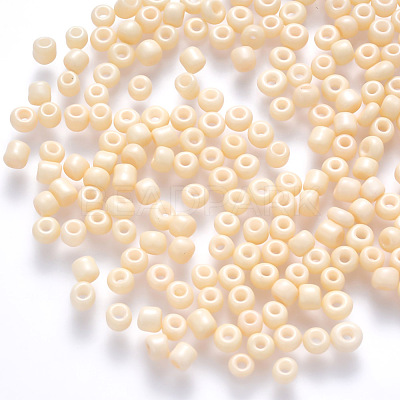 12/0 Baking Paint Glass Round Seed Beads SEED-S036-01A-19-1