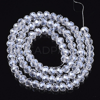 Electroplate Glass Beads Strands EGLA-A034-T8mm-A08-1