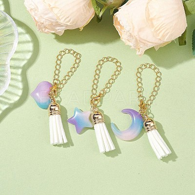 Resin Heart/Moon/Star Cup Charms HJEW-JM02071-1