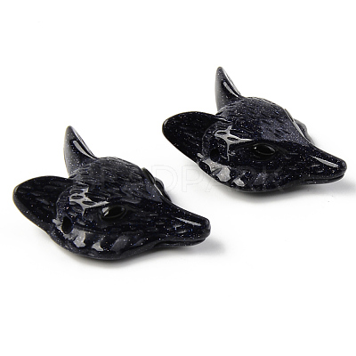 Synthetic Blue Goldstone Pendants G-R478-005A-1