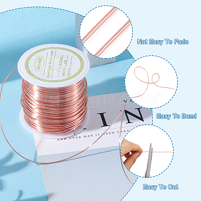 Round Copper Beading Wire for Jewelry Making YS-TAC0004-0.8mm-04-1