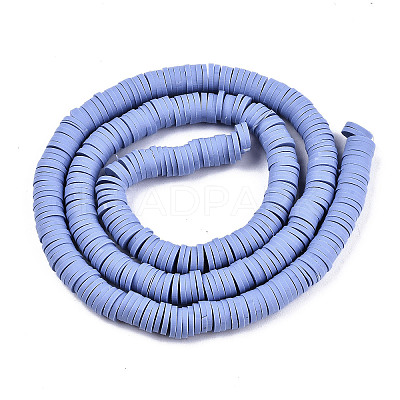 Handmade Polymer Clay Beads Strands LS-CLAY-R089-8mm-023-1